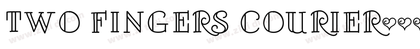 Two Fingers Courier字体转换
